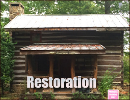 Historic Log Cabin Restoration  Havelock, North Carolina